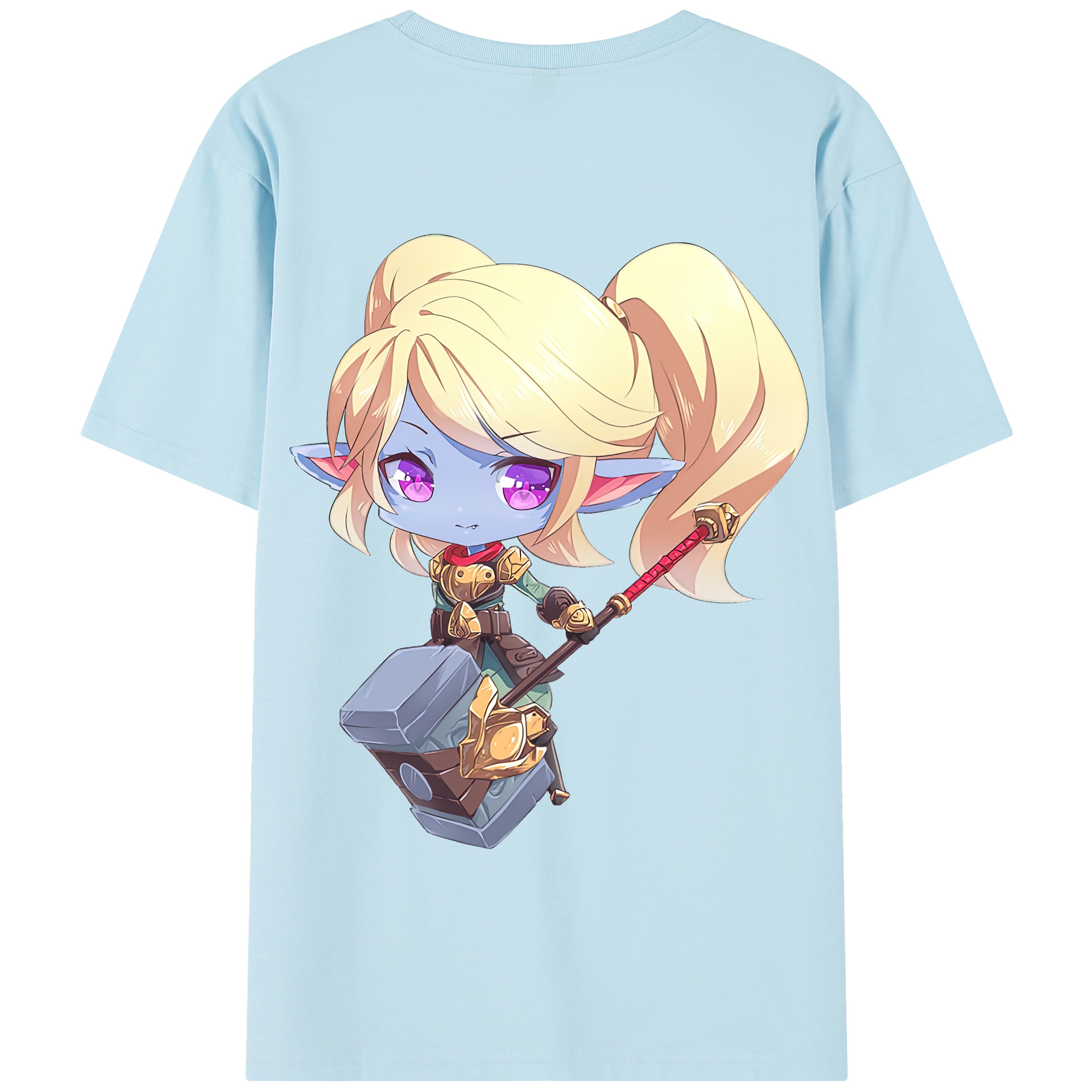 リーグ・オブ・レジェンド League of Legends LOL 綿100％半袖Tシャツ（背面プリント）